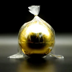 Шар на Елку Светло-Золотой, Ø20 см