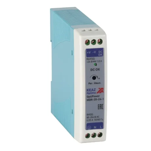 Блок питания OptiPower MDR-20-24-1 КЭАЗ 284539 - фото