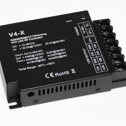 Контроллер V4-X IC55 RGBW/RGB/CCT/DIM (12-24V, 4ch x 8A, 384/768W, 36-48V, 4ch x 5A, 720/960W)