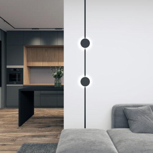 DK5350-BK Светильник для трека Air, серия Reflex 4000 со светодиодом, ?180*H23мм, 48V DC, 5W, RA?90, 120°, 4000K, IP20, черный, алюминий. Фото 7