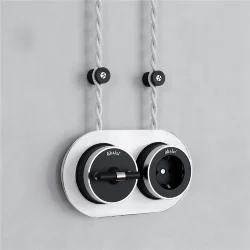 Изоляторы 100 шт черный матовый Vintage W6433408