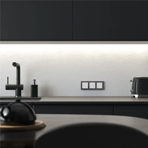 Выключатель одноклавишный проходной (белый акрил) W1112041 - фото 4