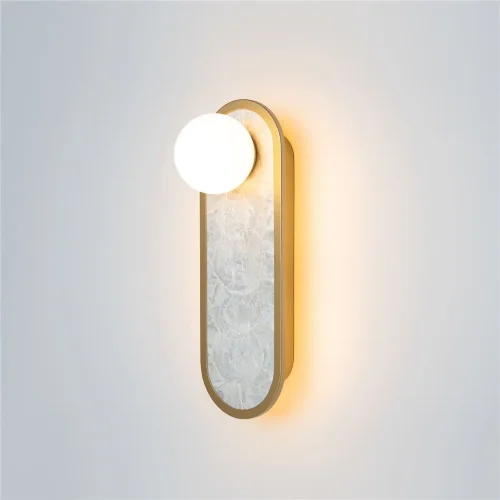 Настенный светильник (бра) Perlamour 2700-4000К 20Вт (Латунь) - фото 4