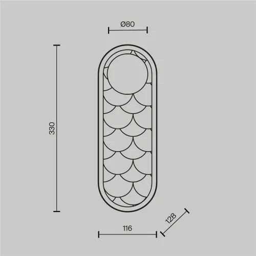 Настенный светильник (бра) Perlamour 2700-4000К 20Вт (Латунь) - фото 14