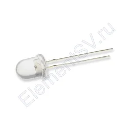 Светодиод ICL-8mm LE37 (yellow, 6000-8000 mcd, clear)