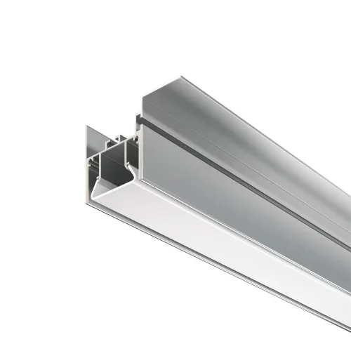 Алюминиевый профиль для натяжного потолка 35×52 (Серебро, 2 м), ALM012S-2M (Серебро) - фото