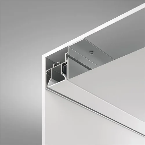 Алюминиевый профиль для натяжного потолка 35×52 (Серебро, 2 м), ALM012S-2M (Серебро) - фото 6