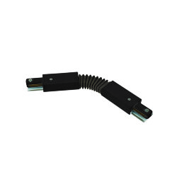 UBX-Q122 G24 BLACK 1 POLYBAG Соединитель для 2-х шинопроводов типа G, гибкий, Однофазный, Черный.