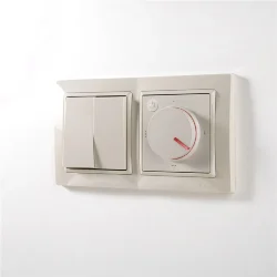 Выключатель двухклавишный проходной (слоновая кость) W1122003