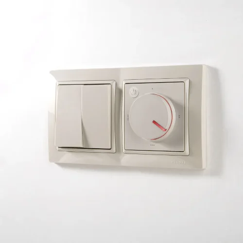 Выключатель двухклавишный проходной (слоновая кость) W1122003 - фото