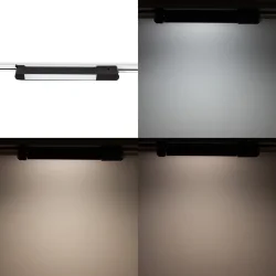 Светодиодный трековый светильник 2L JH-GD3C PX3 (220VAC, 20W, 3000/4000/6000K, черный)