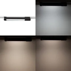 Светодиодный трековый светильник 2L JH-GD3C PX3 (220VAC, 20W, 3000/4000/6000K, черный)