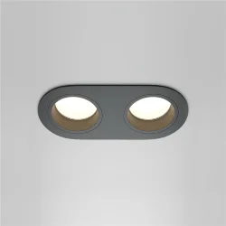 Встраиваемый светильник Пай / Share 2*GU10 10 Вт IP 54 (Черный) DL126-02-GU10-B