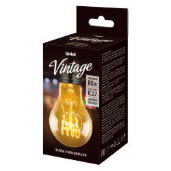 IL-V-A60-60-GOLDEN-E27 SW01 Лампа накаливания Vintage, Форма A, Форма нити SW