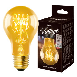 IL-V-A60-60-GOLDEN-E27 SW01 Лампа накаливания Vintage, Форма A, Форма нити SW