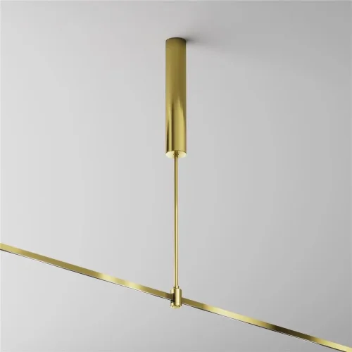 Основание потолочное Long 385мм для блока питания с вводом питания Flarity латунь (Латунь) - фото 5