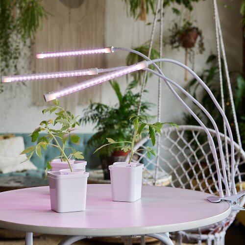 ULT-P33-18W-SPLE-TM-60 IP40 WHITE TRIPLE Светильник для растений светодиодный с таймером, на прищепке, Спектр для фотосинтеза, TM Uniel - фото 7