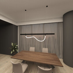 Аксессуар для подвесного светильника SMART RAY, черный, алюминий, Denkirs DK8064-BK