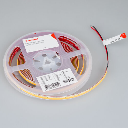 Светодиодная лента СОВ-Х480-10mm 24V Warm3000 (10 W/m, IP20, 5m, FreeCut) (Arlight, Свободная резка) 044196 - фото 2