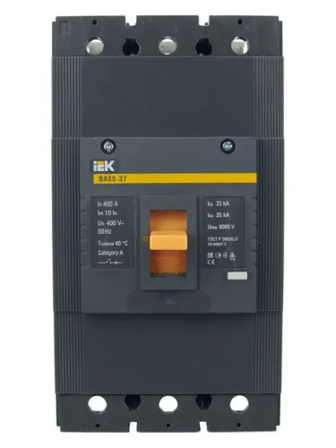 Выключатель автоматический 3п 400А 35кА ВА 88-37 KARAT IEK SVA40-3-0400 - фото 3