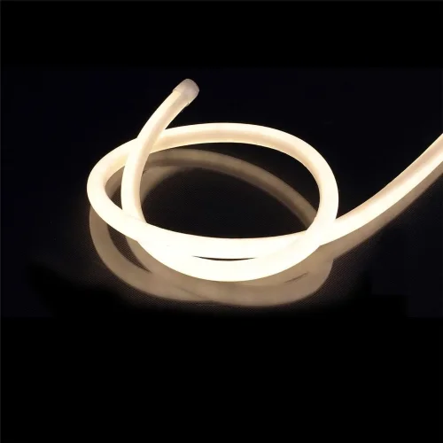 Светодиодный гибкий неон круглый 14мм 220V warm white LN402 - фото I