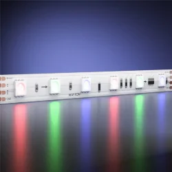 Светодиодная лента 24В 5050 14,4Вт/м 5м IP 67 Адресная (SPI) Цветная (RGB) 201248 (Белый) 201248