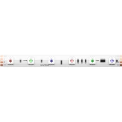 Светодиодная лента 24В 5050 14,4Вт/м 5м IP 67 Адресная (SPI) Цветная (RGB) 201248 (Белый) 201248