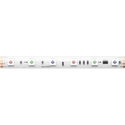 Светодиодная лента 24В 5050 14,4Вт/м 5м IP 67 Адресная (SPI) Цветная (RGB) 201248 (Белый) 201248