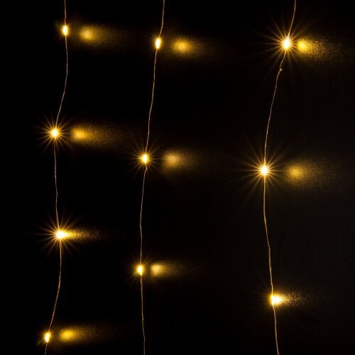 Гирлянда занавес "Роса" теплый белый 2*3м IP20 - Фото 3