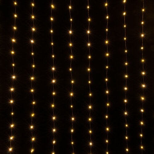 Гирлянда занавес "Роса" теплый белый 2*3м IP20 - Фото 4