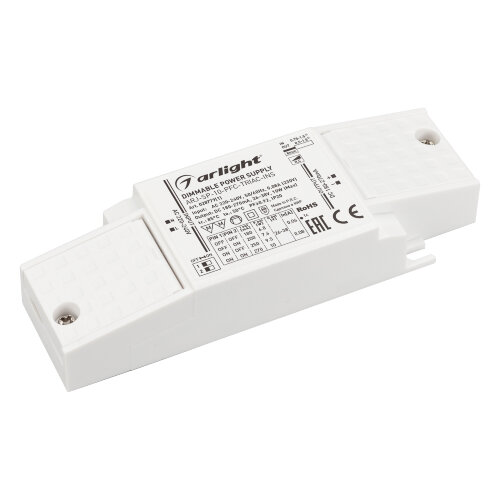 Блок питания ARJ-SP-10-PFC-TRIAC-INS (10W, 26-38V, 0.18-0.27A) (Arlight, IP20 Пластик, 5 лет) 028779(1) - фото