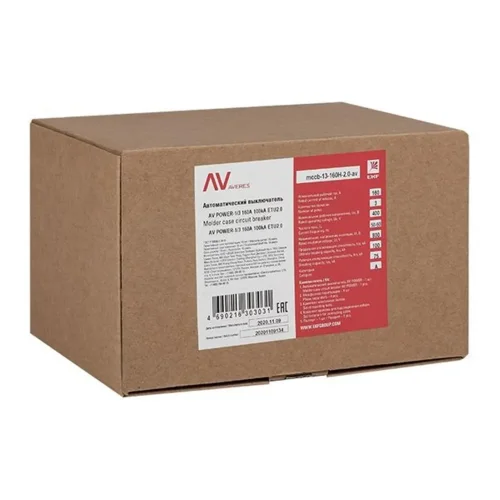 Выключатель автоматический 3п 160А 50кА AV POWER-1/3 ETU2.0 AVERES EKF mccb-13-160-2.0-av - фото 5