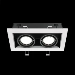 Встраиваемый светильник Metal Modern GU10 2x10Вт (Белый)