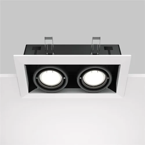Встраиваемый светильник Metal Modern GU10 2x10Вт (Белый) - фото 13