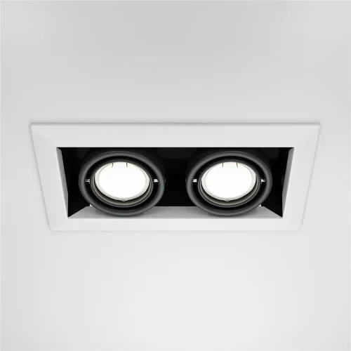 Встраиваемый светильник Metal Modern GU10 2x10Вт (Белый) - фото 14