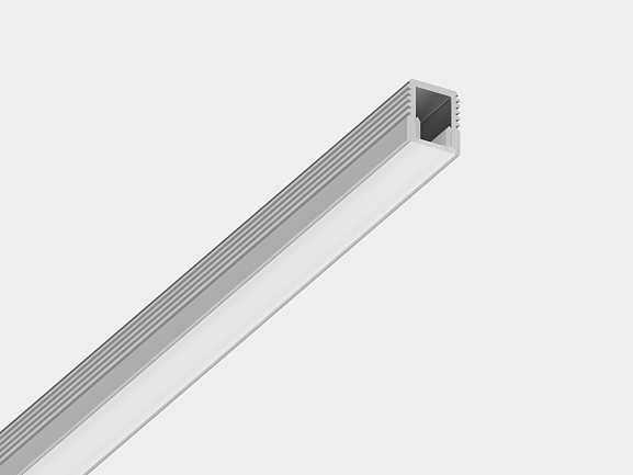 'Алюминиевый профиль SF-0709, накладной П-образный 2м - фото