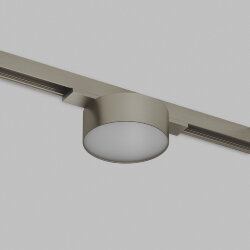 Светильник для трека SHINE FLOW со светодиодом, D74*H28, 48V DC, 6W, RA?90, 3000K, IP20, темный никель, алюминий, Denkirs DK5761-DN