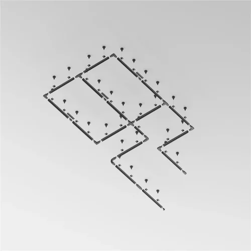 Шинопровод 2м Trinity накладной/подвесной черный (Черный) TRX005-312B - фото 6