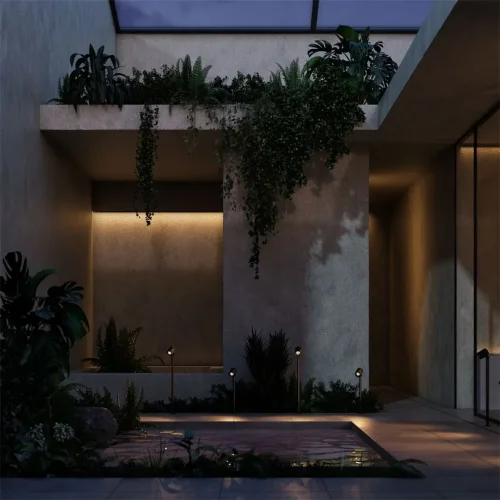 Ландшафтный светильник Spira 3000К 12Вт IP 65 (Черный) - фото 2