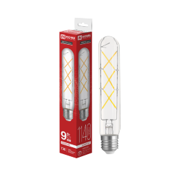 Лампа светодиодная LED-T30-deco 9Вт 230В Е27 4000К 1140Лм 225мм прозрачная IN HOME