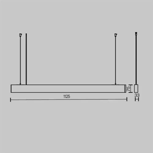 Подвесной светильник Basis 2700K-6000K 36Вт 100° (Черный) - фото 6