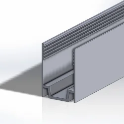 T0817 профиль алюминиевый 8мм