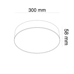 Потолочный светильник Зон / Zon 35 Вт 3000 К 120° (Черный) C032CL-L43B3K