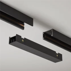 Коннектор питания прямой Basity, черный (Черный)