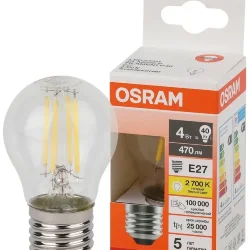 Лампа светодиодная филаментная 7W/2700K (=100W) E27 | Шарик | LED Star 5Y FILAMENT | - OSRAM