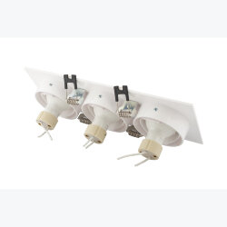 Встраиваемый светильник, IP 20, 10 Вт, GU5.3, LED, белый, пластик, Denkirs DK3023-WH