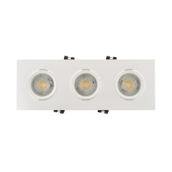 Встраиваемый светильник, IP 20, 10 Вт, GU5.3, LED, белый, пластик, Denkirs DK3023-WH