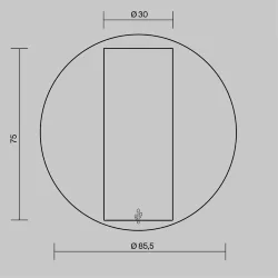 Настенный светильник (бра) Twist 3000K 3Вт IP 20 (Латунь)