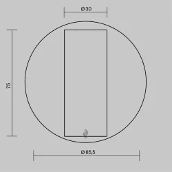 Настенный светильник (бра) Twist 3000K 3Вт IP 20 (Латунь)