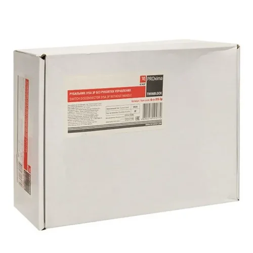 Рубильник 3п 315А без рукоятки управления TwinBlock PROxima EKF tb-s-315-3p - фото 6